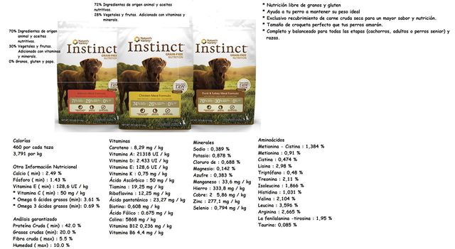 Productos Instinct